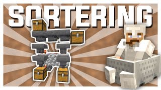 SYSTEMET FUNKER sorteringssystem  Minecraft Vanilla 5 [upl. by Ethelred]