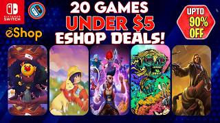 Best Under 5 Nintendo Eshop Deals Live Now TOP 20 Eshop Deals [upl. by Wohlen]