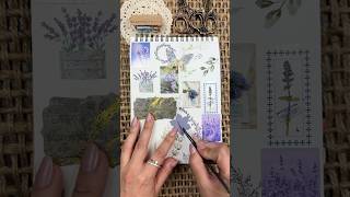 Lavender 💜 ASMR Scrapbook Journal With Me shorts [upl. by Carmine382]