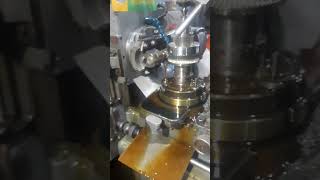 worm gear cutting on hobbing machine [upl. by Francoise]