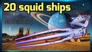 20 squid ships in no mans sky [upl. by Moorish]