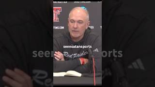 TEXAS TECH HEAD COACH on SHEDEUR SANDERS NFL TALENT deionsanders coloradofootball espn nfl cfb [upl. by Enyrhtak]