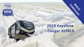 2019 KEYSTONE COUGAR 315RLS STK 13753A [upl. by Yedorb631]