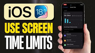 How to Use Screen Time Limits iOS 181 [upl. by Tratner11]