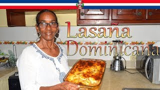 Receta Lasaña Estilo Dominicana  Cocinando con Yolanda [upl. by Llednor]