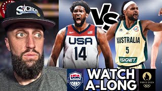 USA MENS BASKETBALL WATCHALONG SHOWCASE VS AUSTRALIA [upl. by Maurine489]