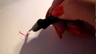 Testing Fountain Dip Pen Esterbrook 356 Flexible Steel Nib [upl. by Roxanna690]