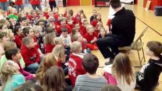 Madison Mallards Maynard Visits Rio Elementary Part 1 [upl. by Isnam267]