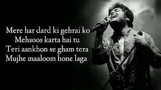 Saanson Ko LYRICS  Arijit Singh I Moral Arijit [upl. by Ellehcirt144]