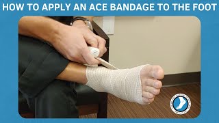 How to Apply an Ace Bandage to the Foot [upl. by Tranquada]