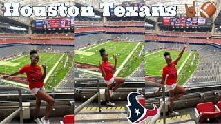 First NFL Game Ever Texans vs Giants Vlog🏈🤘🏾 [upl. by Esorlatsyrc]