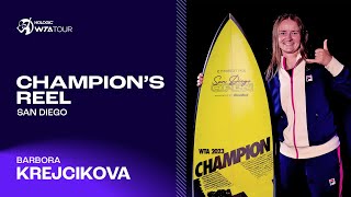 Champion Barbora Krejcikovas BEST points from San Diego 🤙 [upl. by Iohk]