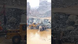 BOBCAT LOADER Fills TROLLEY with ROCKS in MINUTES shorts bobcat [upl. by Namar478]