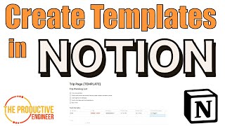 Create Custom Templates in Notion  A StepbyStep Guide [upl. by Ahsienet9]