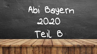 Stochastik B1 1  Lösung MatheAbi Bayern 2020 [upl. by Suzann852]