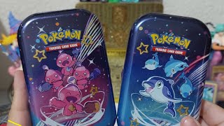 Mi suerte está en Paldea Unboxing de Mini Tins y Booster Bundle de Paldean Fates Pokemon TCG [upl. by Ailedo]