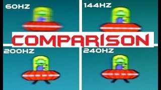 60Hz vs 144Hz vs 240Hz Comparison [upl. by Aidnama]