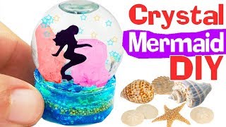 HOW TO MAKE MINIATURE CRYSTAL MERMAID DIY Craft Resin polymer clay tutorial 5minute crafts [upl. by Phil802]