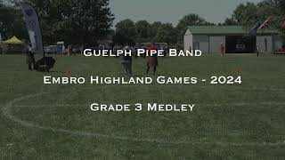 Guelph Grade 3 Medley Embro Highland Games 2024 [upl. by Adlihtam]