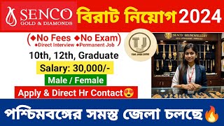 Senco Gold Job Vacancy 2024  Senco Gold Job Vacancy in Kolkata  Job Vacancy 2024  The jobs zone [upl. by Ekihc]