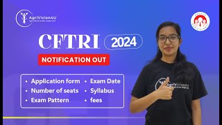 CFTRI M Sc Food Technology 2024  Exam Notification  Application Form  Fees  Exam Date [upl. by Alebasi]