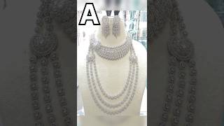 Choose your name first latter and see your diamond necklacen latestcollection2024 newfancydesigner [upl. by Hedges797]