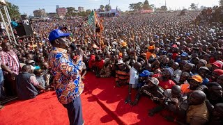 LIVE Raila Odingas massive rally in Suba South Homa Bay [upl. by Nyrual363]