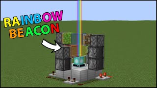 How to Build a Rainbow Beacon in Minecraft [upl. by Iarised627]