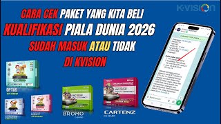 Cara Cek Paket Kualifikasi Piala Dunia 2026 Sudah Masuk Atau Tidak di Receiver K Vision [upl. by Bindman582]