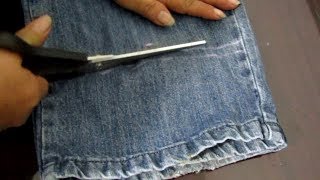 Reducir Largo de Pantalón Jean Tutorial [upl. by Herta228]