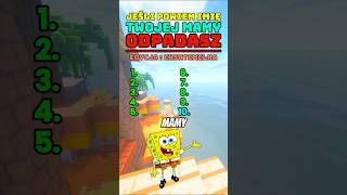 Jeśli powiem imię twojej mamy to odpadasz 🤩👍 brainteasers spongebob shorts [upl. by Odrahcir]