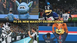 EA FC 25 ALL NEW MASCOT CELEBRATIONS [upl. by Jemena]