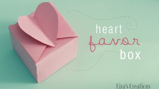 How To Make Easy Paper Box That Opens And Closes Heart Shape Paper Gift Box Origami  Heart Box [upl. by Danuloff]