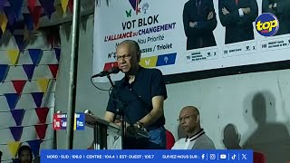 À Baie du Tombeau hier  Navin Ramgoolam déplore la campagne communale de ses principaux adversaires [upl. by Reitrac351]