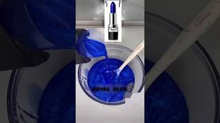 How to make diy royal blue lipgloss lets start diymakeup lipglossmaking howtomakemoney diy [upl. by Yeldah]