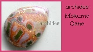 Tutorial  Polymer Clay  Tecnica Mokume Gane  DIY Cabochon amp Pendants [upl. by Nnyltiac741]