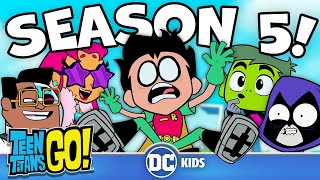 Season 5 BEST Moments Part 1  Teen Titans Go  dckids [upl. by Atelra]