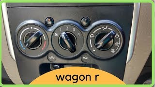 All about Wagon r AC  2017  All functions explained [upl. by Enneirb10]