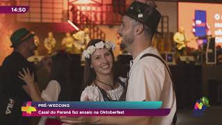 Casal do Paraná faz ensaio de préwedding na Oktoberfest [upl. by Asel710]