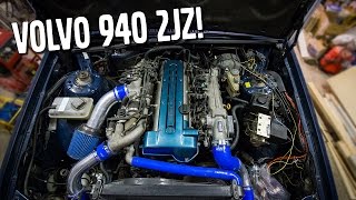 Volvo 940 2JZ Supra Shifter Install EP9 [upl. by Eerual]