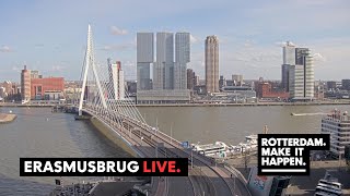 Live Stream  Erasmusbrug Kop van Zuid Cruise Terminal Rotterdam [upl. by Ramalahs]