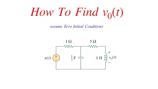 How To Find Output Voltage Drop Using Laplace Transform  Frequency Domain Solved Problems [upl. by Olegnad295]