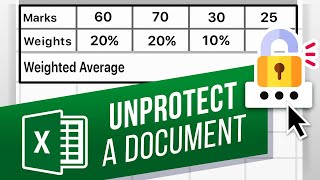 How to Unprotect Excel Sheets and Workbooks  3 Ways to Unprotect Excel File with Password [upl. by Mullac874]