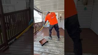 Deck staining deckstaining satisfying painter outdoormaintenance [upl. by Bigner309]