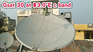 83e c band dish setting  gsat 83e  Gsat 30 at 830°E  83e [upl. by Aner]