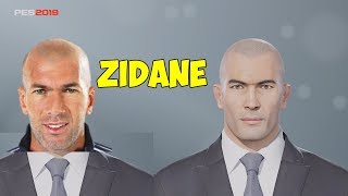 PES 2019  How to create Zinedine Zidanes face Xbox One PS4 PC [upl. by Tseng]