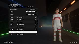 FC 25 VfB Stuttgart Overall Player Ratings [upl. by Neerual601]