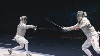 Aron Szilagyi Szilagyi Wins Fencing Sabre Gold  London 2012 Olympics [upl. by Ilatfan]