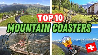 SWITZERLAND MOUNTAIN COASTERS Top 10 Swiss Mountain Coaster Experiences  the ultimate list [upl. by Oinigih]