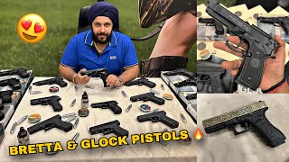 Air pistols AIR GUN Beretta amp Glock in India AmanAirgunIndia 😍 [upl. by Singh]